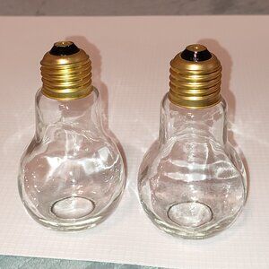 Set of 2 PCS Lamps Lightbulb shaped need wick oil lamp vintage Academia Style